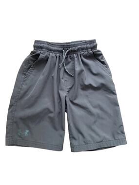Under Amour Charcoal Performance Athletic Shorts Boys XS Activewear Hiking #0032